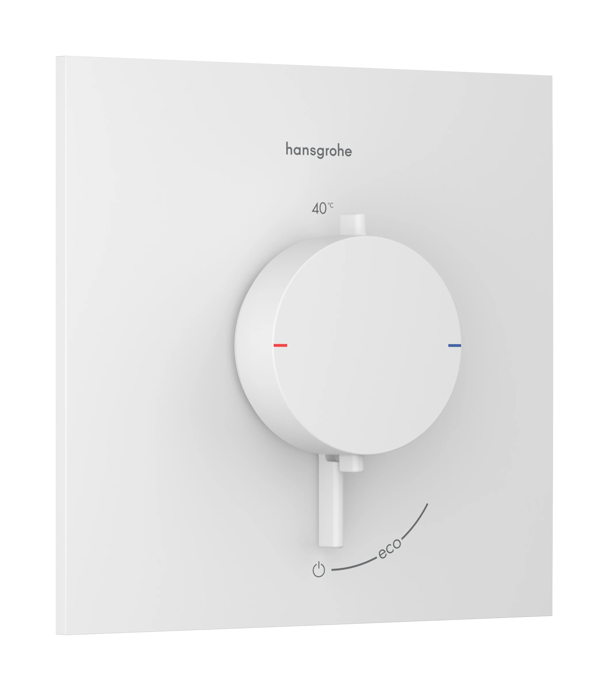 Hansgrohe Ecostat Comfort E Thermostatic Shower Mixer Concealed 262 X 233 X 168mm White - Matt