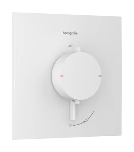 Hansgrohe Ecostat Comfort E Thermostatic Shower Mixer Concealed 262 X 233 X 168mm White - Matt