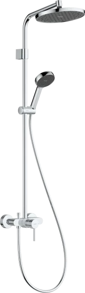 Hansgrohe Activera S Showerpipe 240 1jet Ecosmart With Single Lever Mixer Varia Chrome