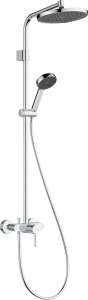 Hansgrohe Activera S Shower Pipes With Tap 1080 X 355 X 100mm Chrome