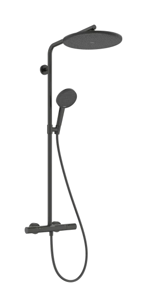 Hansgrohe Raindance Alive S Puro Showerpipes With Thermostatic Mixer 1170 X 350 X 180mm Gunmetal/chrome - Brushed