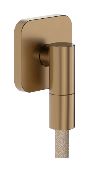 Hansgrohe Fixfit Fine Q Wall Outlet With Non-return Valve Brushed Bronze