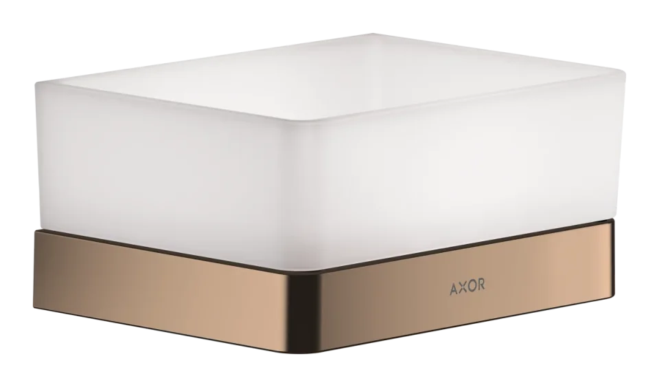 Axor Universal Softsquare Shelves 218 X 185 X 135mm Rose Gold/gold - Polished product image - Image 1