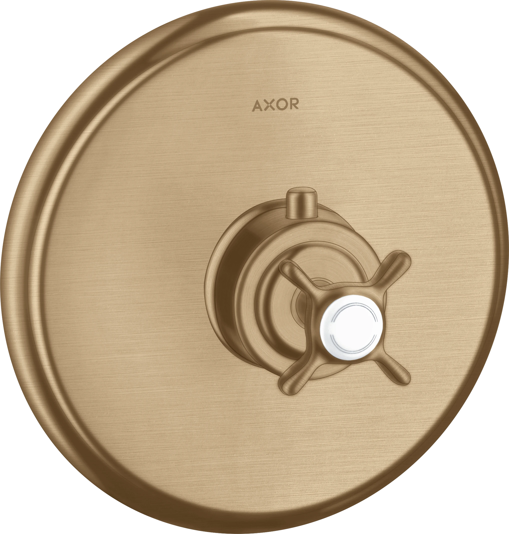 Axor Montreux Thermostatic Mixer Highflow For Concealed Installation With Cross Handle Brushed Bronze