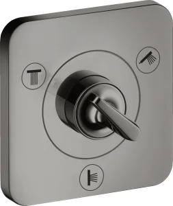 Axor Citterio E Manual Shut-off & Diverter Valves 300 X 206 X 136mm Gunmetal/chrome - Polished
