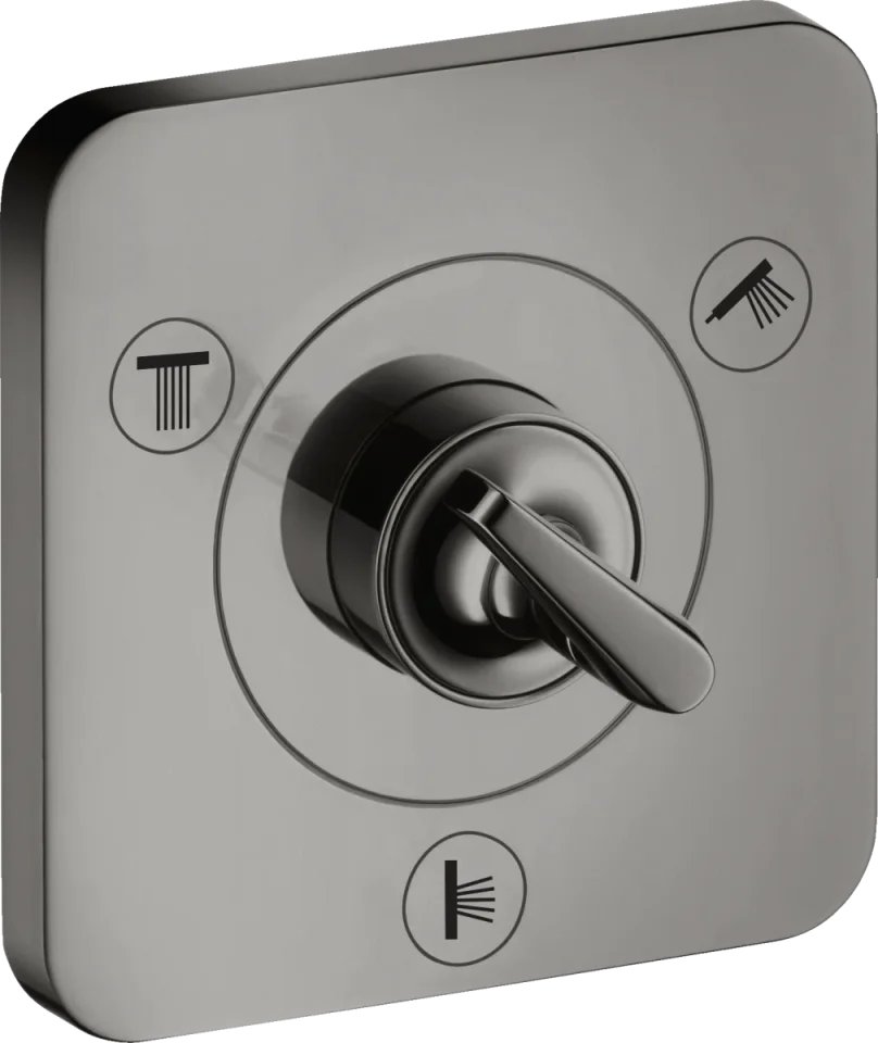 Axor Citterio E Manual Shut-off & Diverter Valves 300 X 206 X 136mm Gunmetal/chrome - Polished product image - Image 1