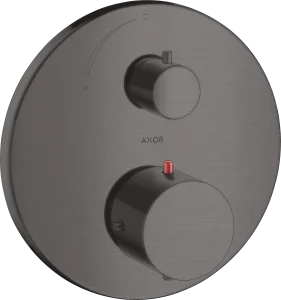 Axor Starck Thermostatic Shower Mixer Concealed 217 X 187 X 135mm Gunmetal/chrome - Brushed