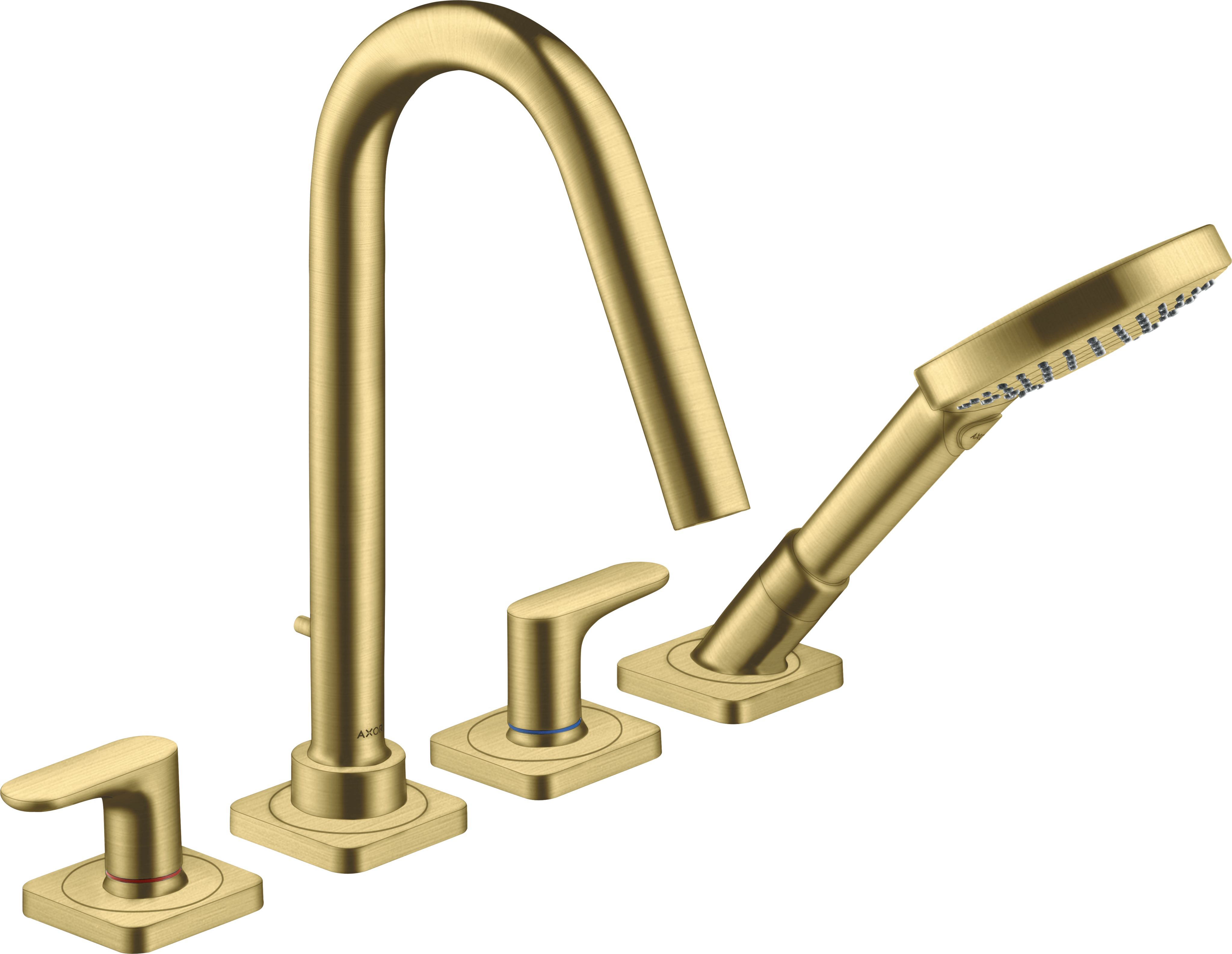 Axor Citterio M Bath Mixers Concealed 510 X 270 X 135mm Brass - Brushed