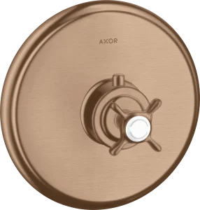 Axor Montreux Thermostatic Shower Mixer Concealed 217 X 187 X 135mm Rose Gold/gold - Brushed