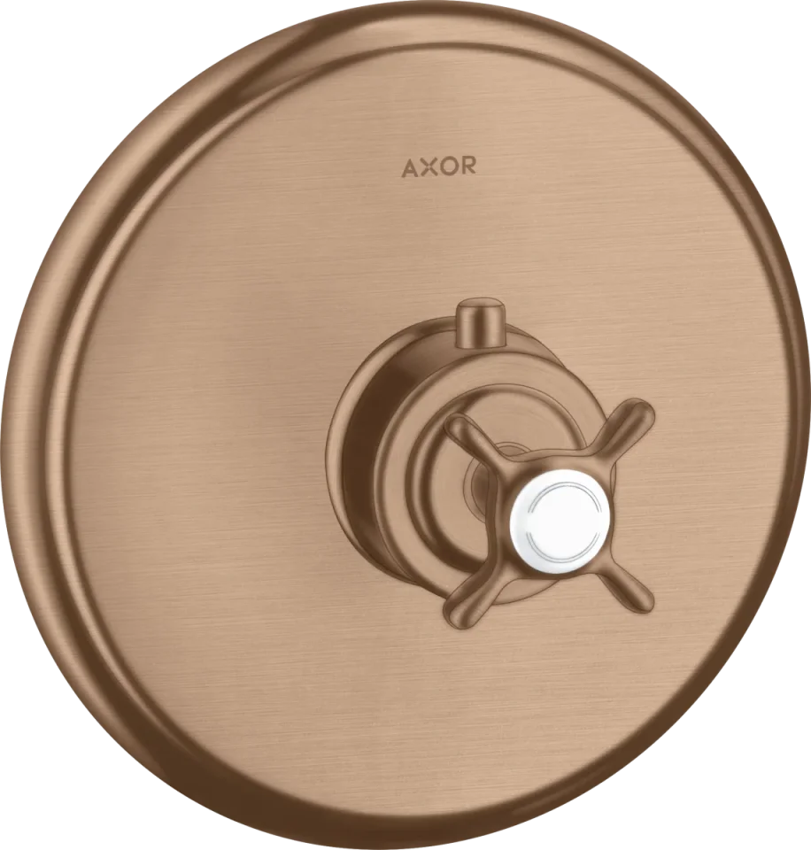 Axor Montreux Thermostatic Shower Mixer Concealed 217 X 187 X 135mm Rose Gold/gold - Brushed product image - Image 1