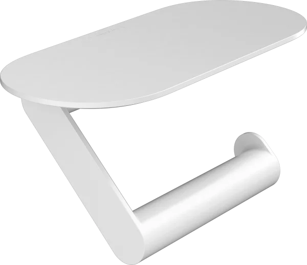 Hansgrohe Wallstoris Toilet Paper Holder With Shelf Matt White