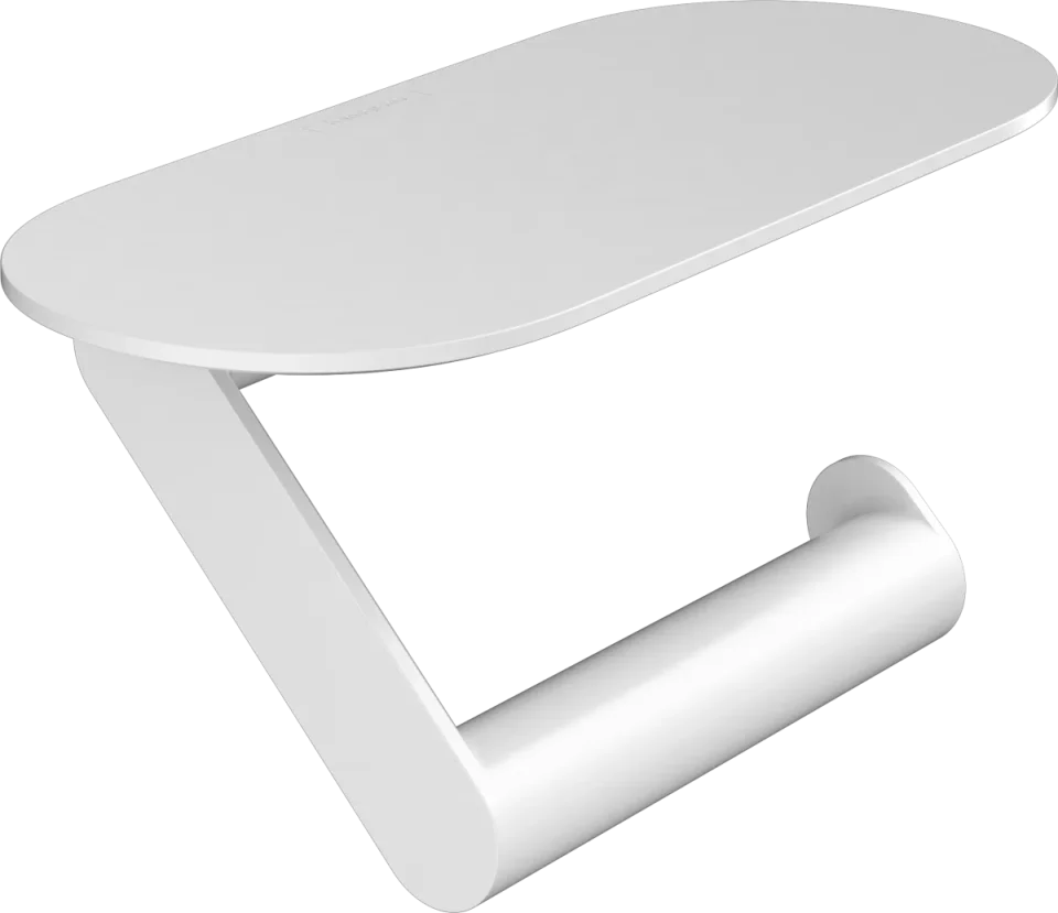 Hansgrohe Wallstoris Toilet Roll Holders 245 X 140 X 40mm White - Matt product image - Image 1