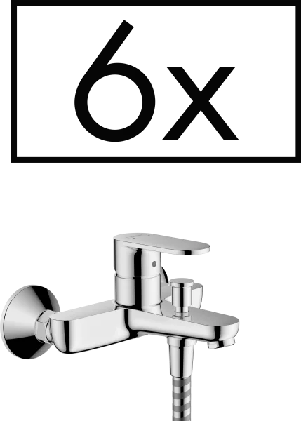 Hansgrohe Vernis Blend Bath Mixers Exposed 405 X 240 X 385mm Chrome