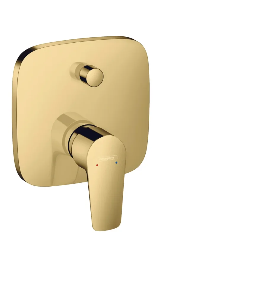 Hansgrohe Talis E Bath Mixers Concealed 217 X 180 X 132mm Gold - Polished product image - Image 1