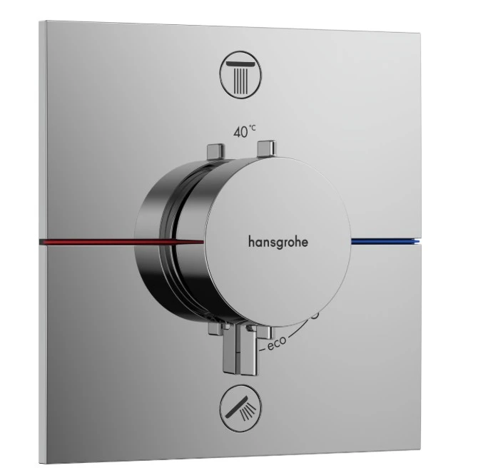 Hansgrohe Showerselect Comfort E Thermostatic Shower Mixer Concealed 262 X 233 X 168mm Chrome