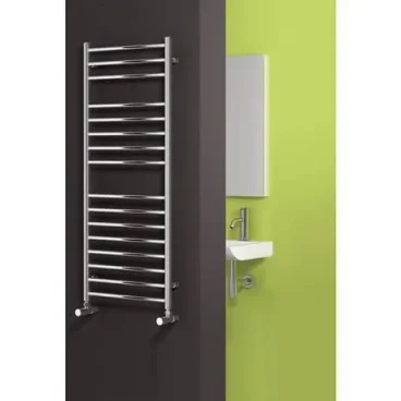Reina Luna 500 X 1200 Flat Stainless Steel Towel Rail detail view - Image 4