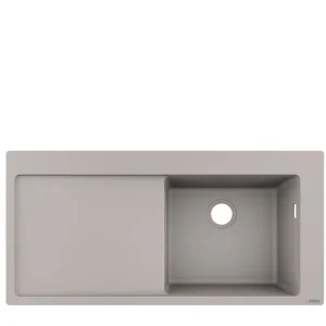 Hansgrohe S51 Sinks 1160 X 590 X 315mm Concrete/grey