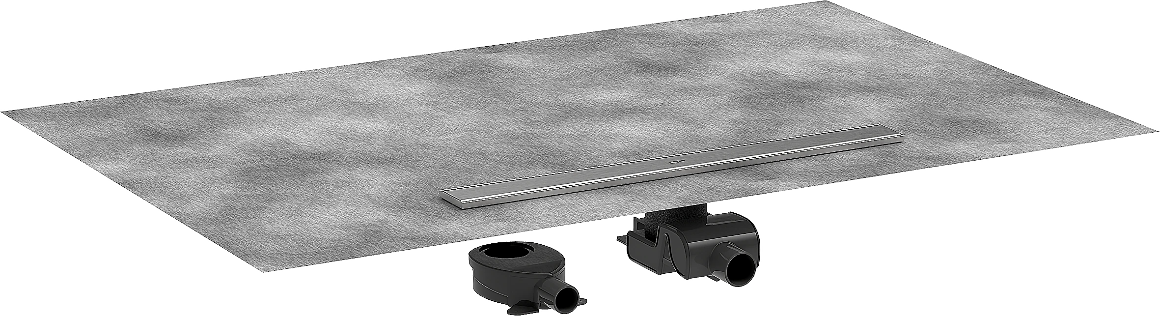 Hansgrohe Raindrain Allround Shower Wastes 1183 X 160 X 132mm Stainless Steel - Brushed