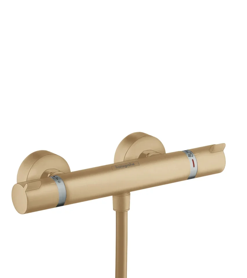 Hansgrohe Ecostat Comfort Thermostatic Shower Mixer Exposed 360 X 135 X 105mm Bronze - Brushed product image - Image 1