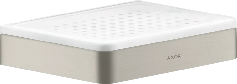 Axor Universal Softsquare Soap Dishes /-basket 210 X 182 X 135mm Stainless Steel product image - Image 1