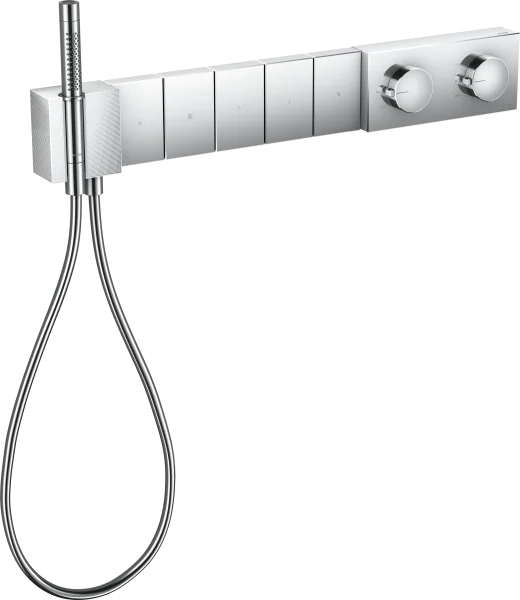Axor Edge Thermostatic Module Select 680/100 For Concealed Installation For 5 Outlets - Diamond Cut Chrome