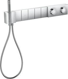Axor Edge Thermostatic Module Select 680/100 For Concealed Installation For 5 Outlets - Diamond Cut Chrome