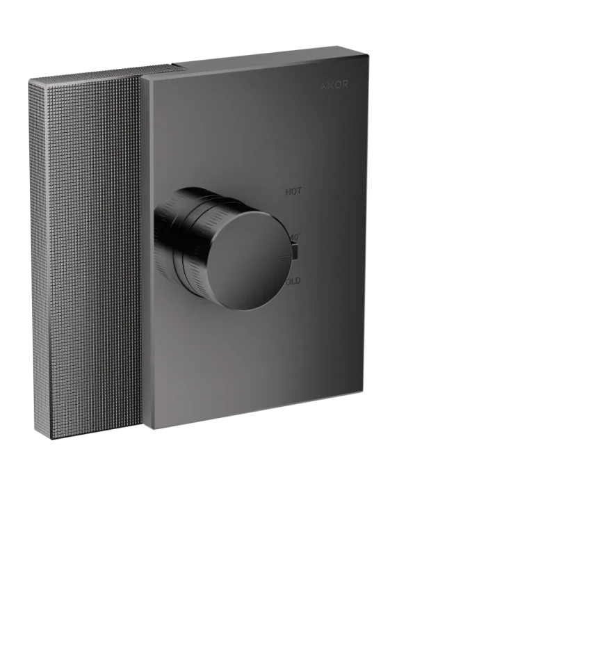 Axor Edge Thermostatic Shower Mixer Concealed 285 X 220 X 195mm Gunmetal/chrome - Polished product image - Image 1