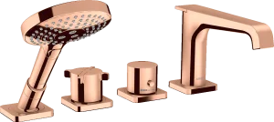 Axor Citterio E Thermostatic Bath Filler Concealed 490 X 265 X 125mm Rose Gold/gold - Polished