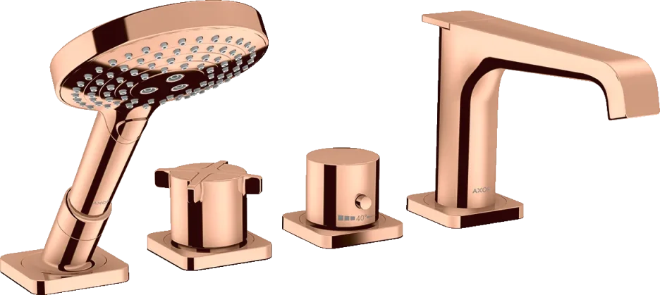 Axor Citterio E Thermostatic Bath Filler Concealed 490 X 265 X 125mm Rose Gold/gold - Polished product image - Image 1