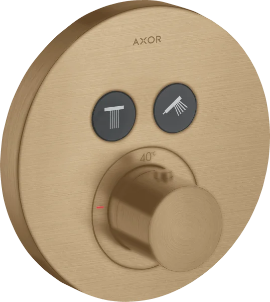 Axor Showersolutions Thermostatic Shower Mixer Concealed 220 X 185 X 135mm Bronze - Brushed