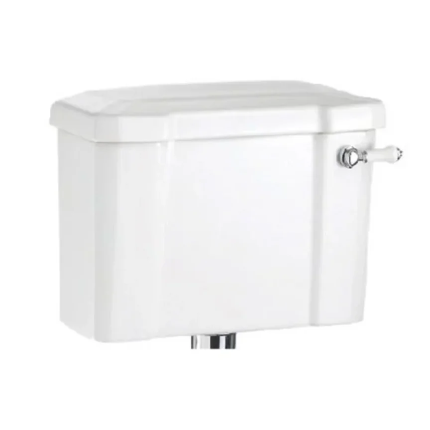 Burlington Close Coupled / Low Level Cistern 51cm Ceramic Lever (incl. Cistern Fittings) product image - Image 1