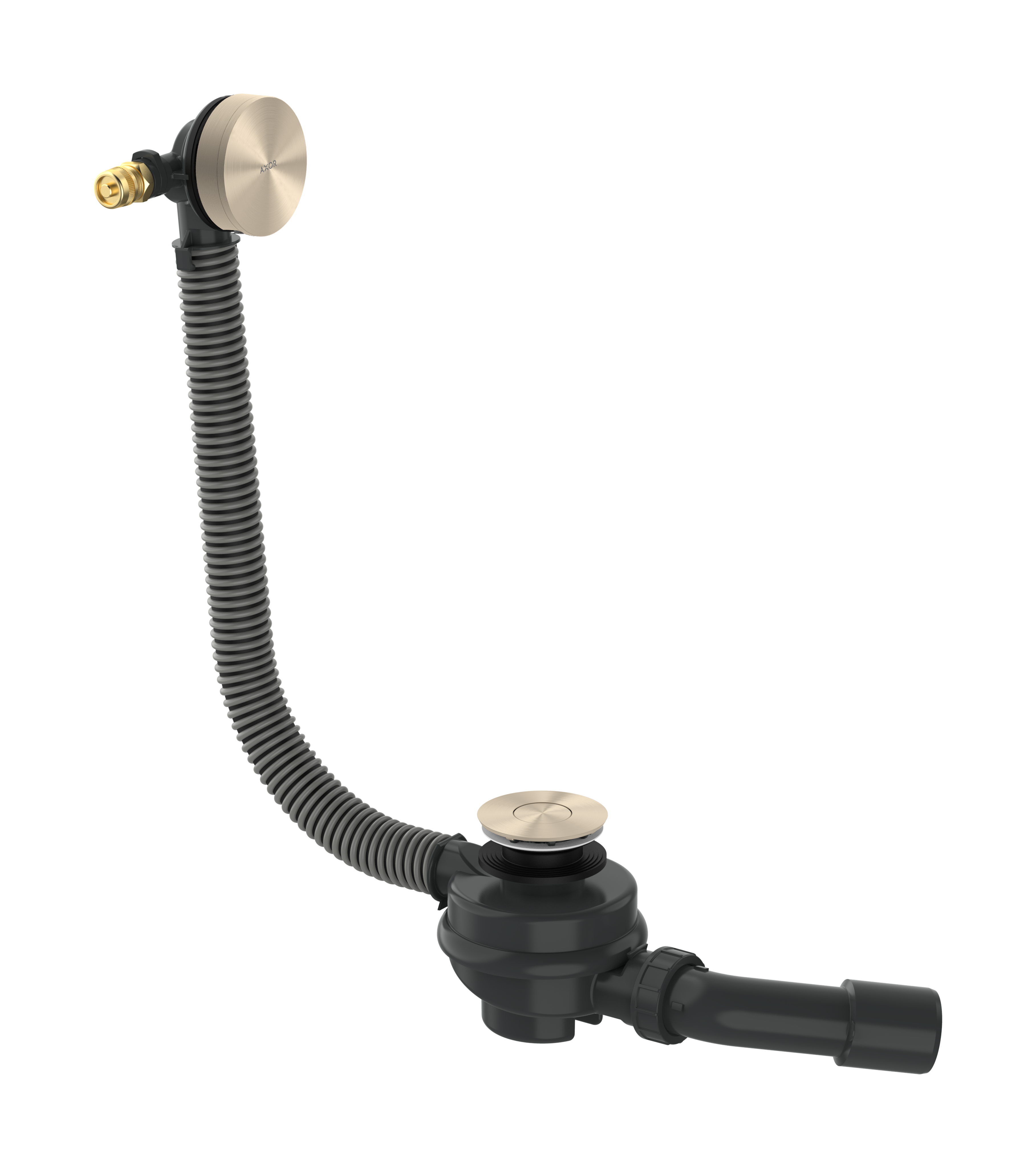 Axor Exafill Complete Set Basic Body And Finish Set With Bath Filler 501 X 263 X 128mm Nickel - Brushed
