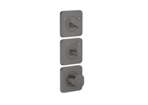 Axor Citterio C Thermostatic Shower Mixer Concealed 298.5 X 209 X 139mm Gunmetal/chrome - Brushed