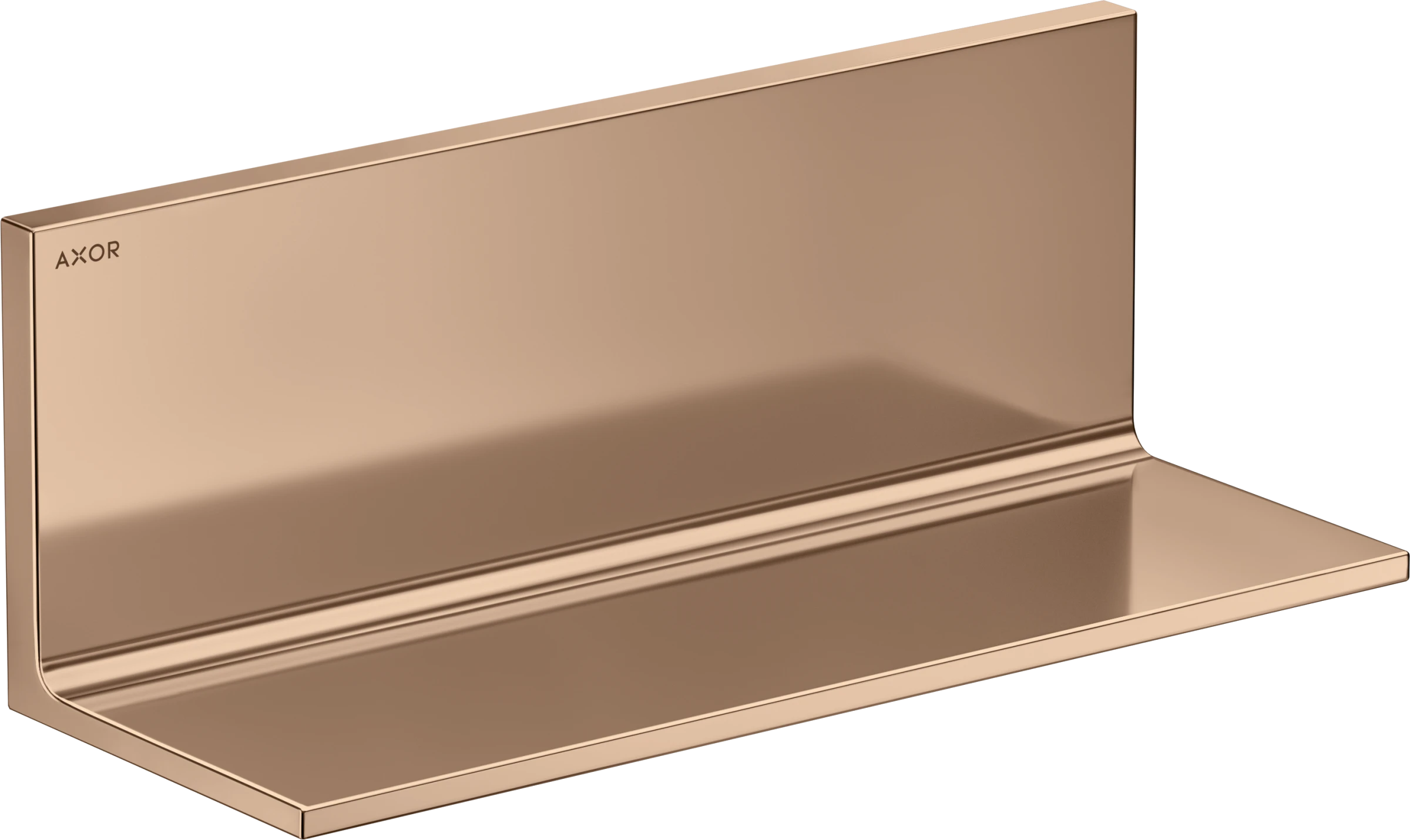 Axor Universal Rectangular Shelves 330 X 215 X 153mm Rose Gold/gold - Polished