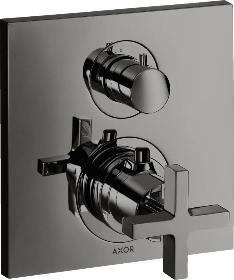 Axor Citterio Thermostatic Shower Mixer Concealed 217 X 187 X 135mm Gunmetal/chrome - Polished product image - Image 1