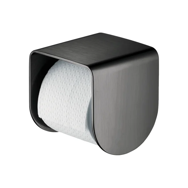 Axor Universal Softsquare Toilet Roll Holders 217 X 187 X 135mm Gunmetal/chrome - Brushed