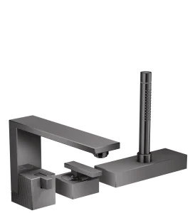 Axor Edge Bath Mixers Concealed 310 X 640 X 170mm Gunmetal/chrome - Polished