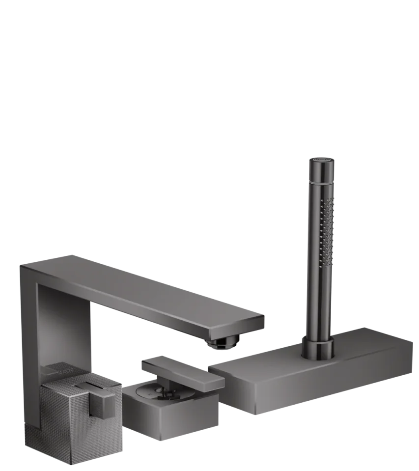 Axor Edge Bath Mixers Concealed 310 X 640 X 170mm Gunmetal/chrome - Polished product image - Image 1