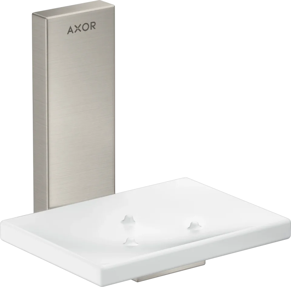 Axor Universal Rectangular Soap Dishes /-basket 135 X 110 X 90mm Stainless Steel product image - Image 1