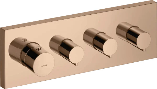 Axor Showersolutions Thermostatic Shower Mixer Concealed 440 X 238 X 102mm Rose Gold/gold - Polished