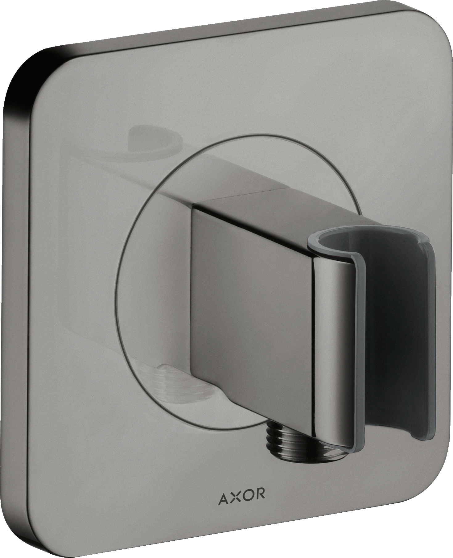 Axor Citterio E Wall Outlet 144 X 122 X 92mm Gunmetal/chrome - Polished