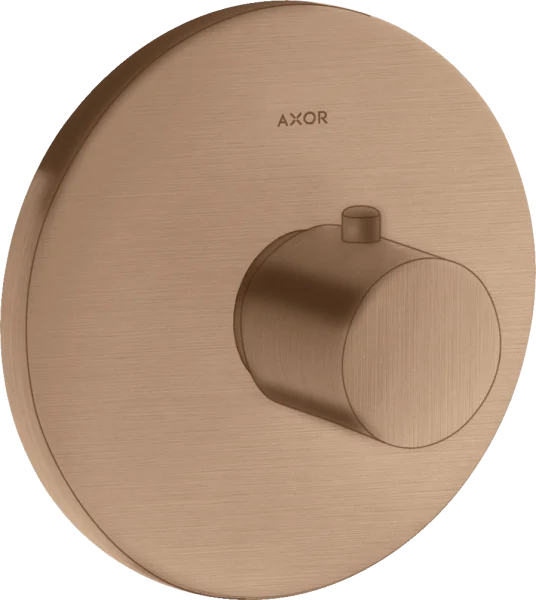 Axor Uno Thermostatic Shower Mixer Concealed 217 X 187 X 135mm Rose Gold/gold - Brushed
