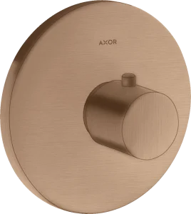 Axor Uno Thermostatic Shower Mixer Concealed 217 X 187 X 135mm Rose Gold/gold - Brushed