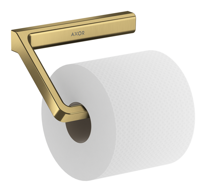 Axor Universal Softsquare Toilet Roll Holders 240 X 230 X 60mm Brass - Brushed