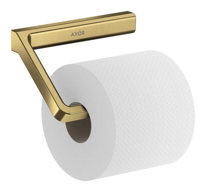 Axor Universal Softsquare Toilet Roll Holders 240 X 230 X 60mm Brass - Brushed