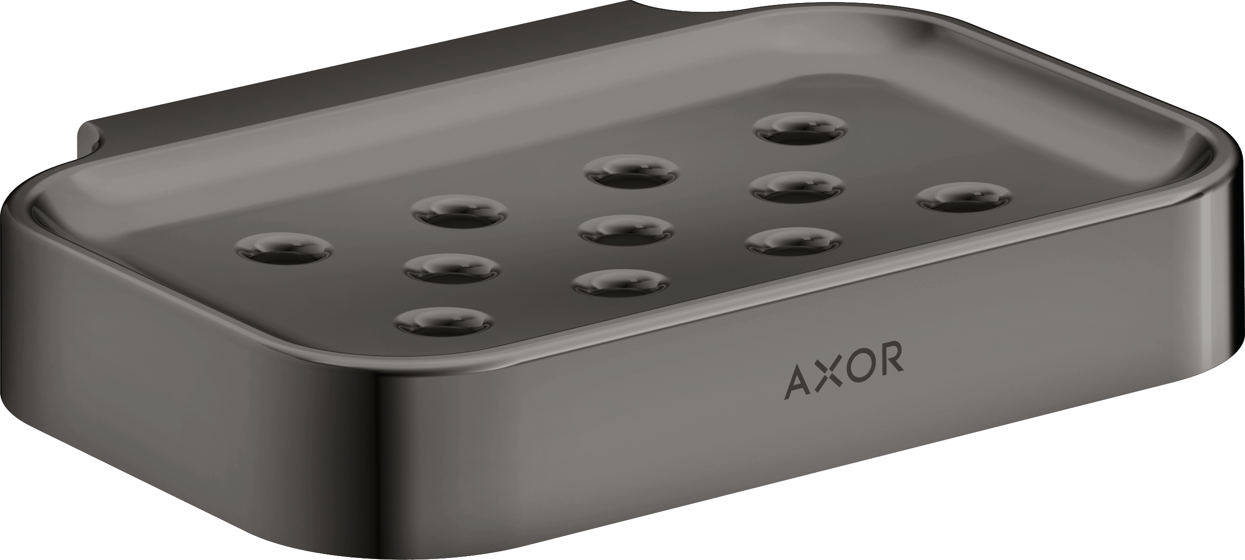 Axor Universal Circular Soap Dishes /-basket 130 X 110 X 87mm Gunmetal/chrome - Polished