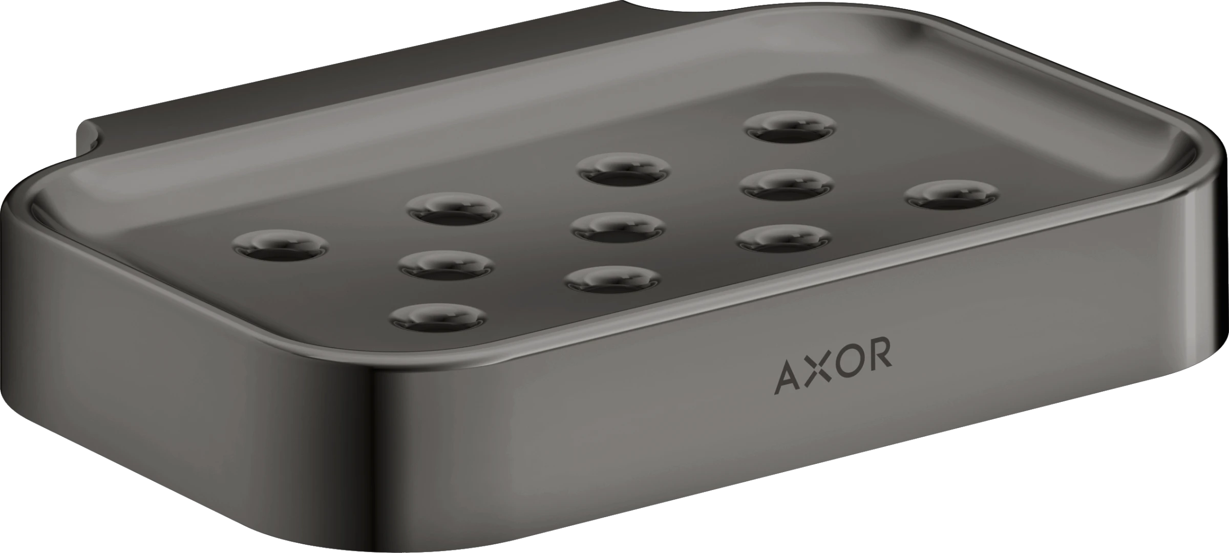 Axor Universal Circular Soap Dishes /-basket 130 X 110 X 87mm Gunmetal/chrome - Polished