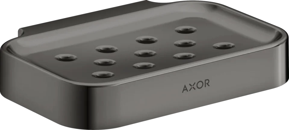 Axor Universal Circular Soap Dishes /-basket 130 X 110 X 87mm Gunmetal/chrome - Polished product image - Image 1