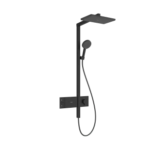 Hansgrohe Raindance Alive Q Showerpipes With Thermostatic Mixer 1170 X 350 X 180mm Black - Matt