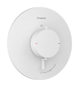 Hansgrohe Ecostat Comfort S Thermostatic Shower Mixer Concealed 262 X 233 X 168mm White - Matt